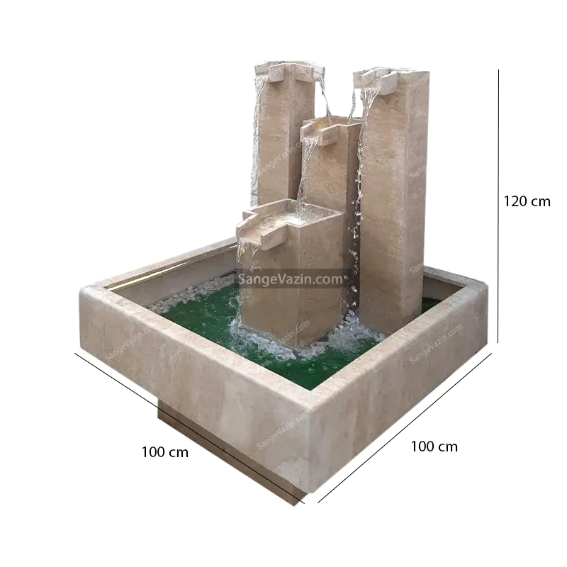 Vista stone fountain dimensions