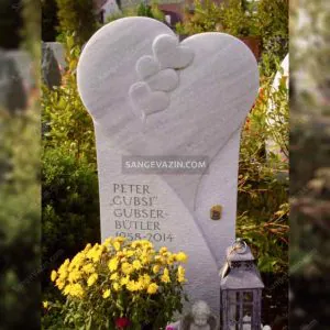 Heart-shaped tombstone