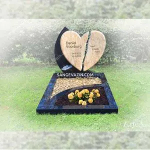 Heart-shaped tombstone
