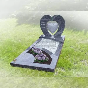 Heart-shaped tombstone