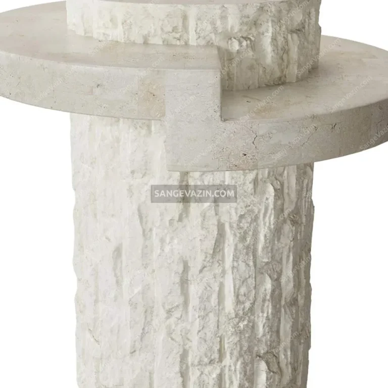 Giva stone side table closeup