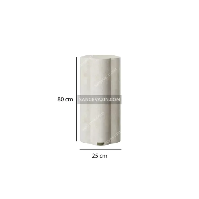 Petal stone side table dimensions