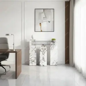 Dorta stone table in a living room