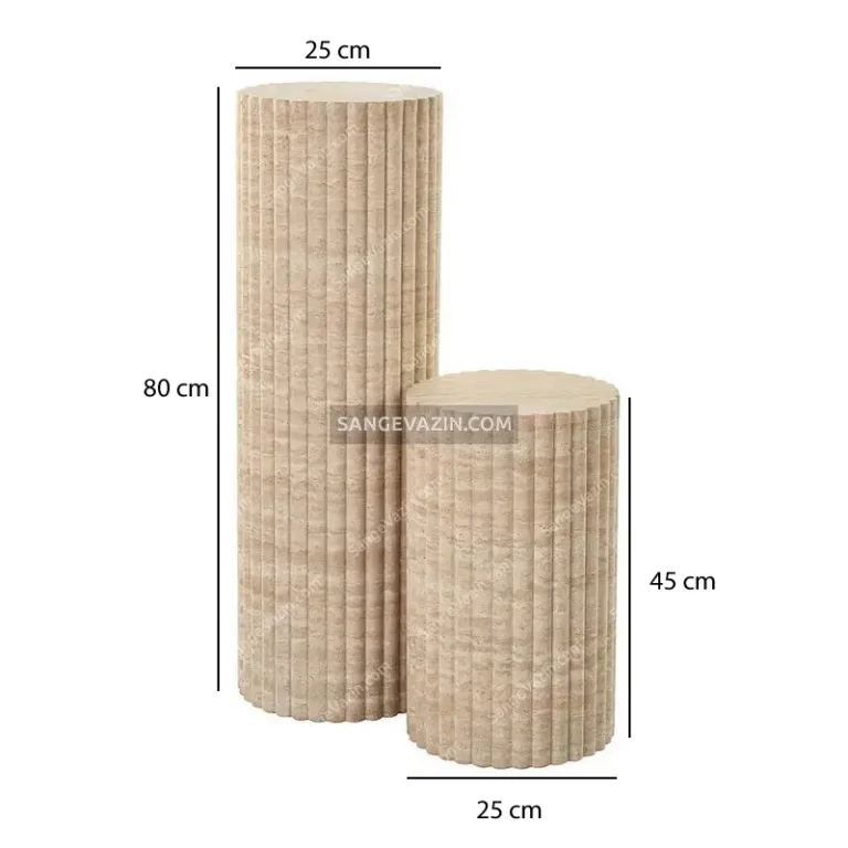 Roja stone side table dimensions