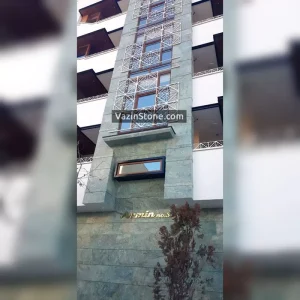 Granite stone on facade