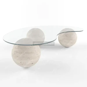 Setia stone coffee table closeup
