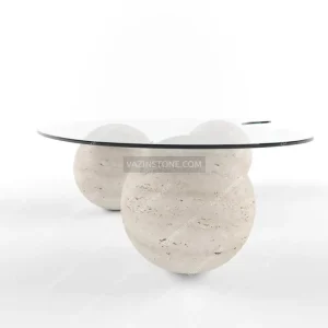 Setia stone coffee table closeup