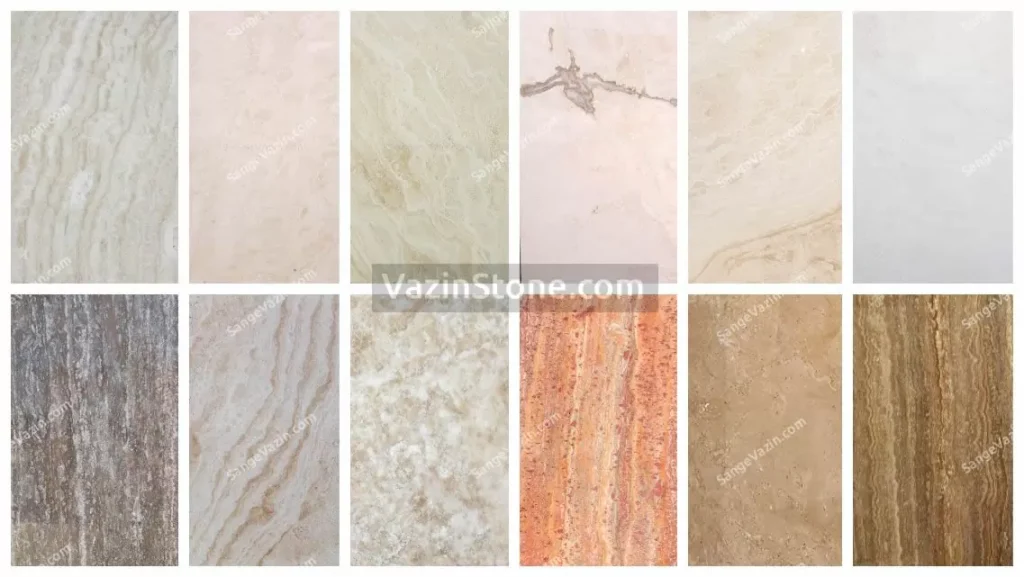 Travertine stone collection