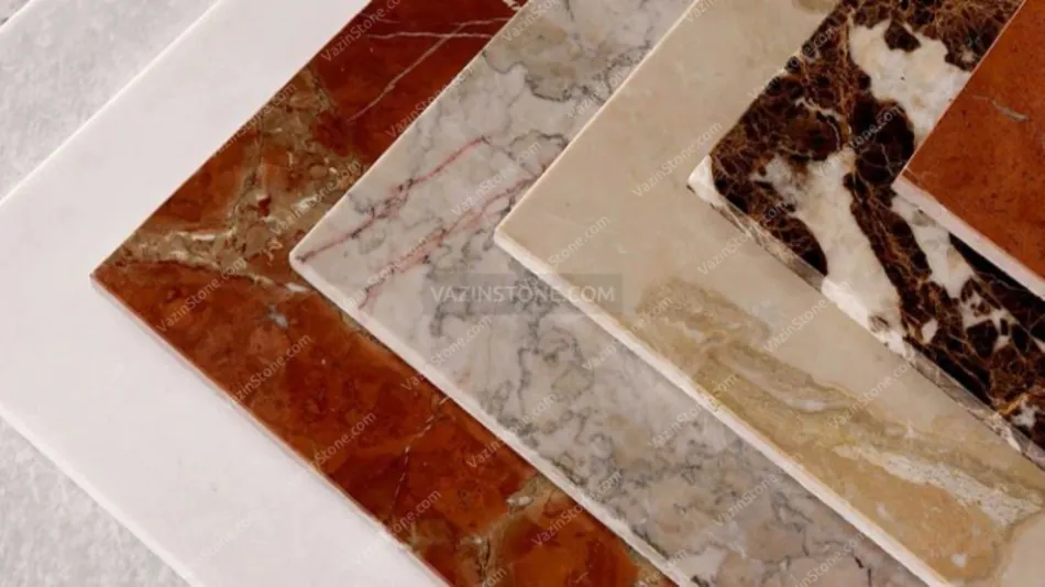 Building stone`s color variety
