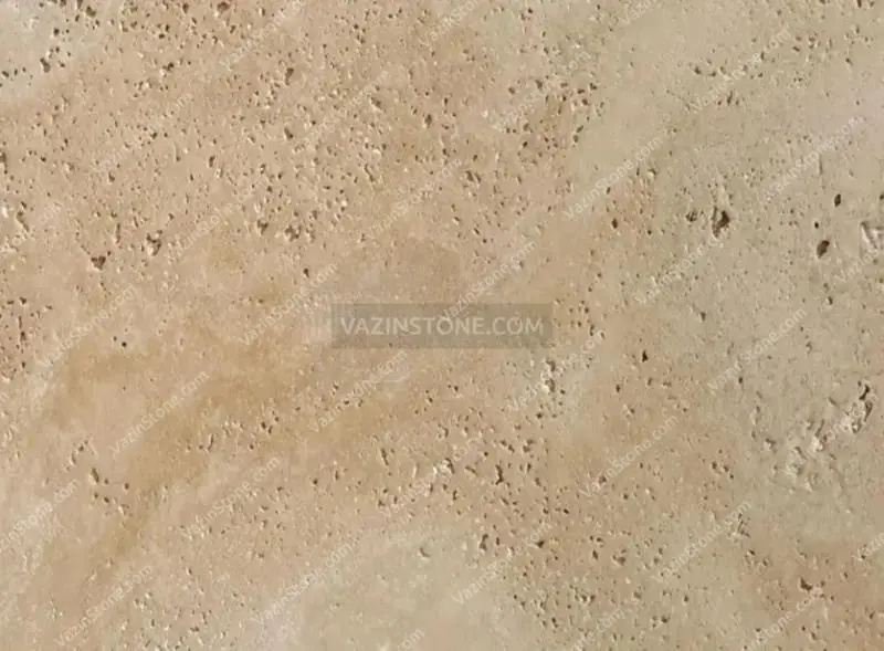 Travertine porosity