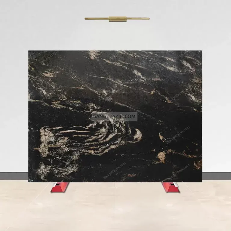 Black cosmic marble slab stone