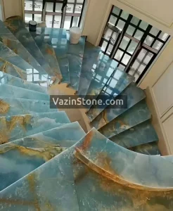 Blue onyx stair stones