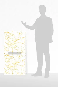 Golden light marble sheet