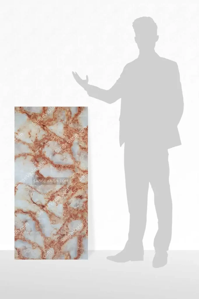 Red copper marble sheet