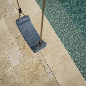 Travertine pool deck