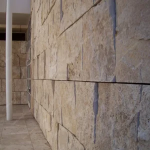 Travertine wall cladding