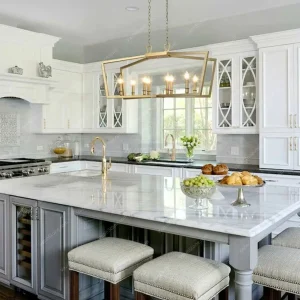 white marble countertop