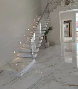 white marble floor tiles