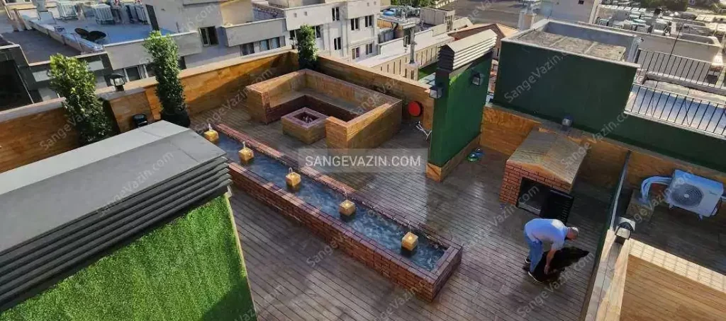 Rooftop fountain design