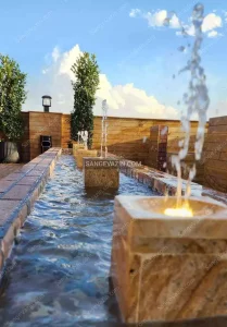 Rooftop fountain