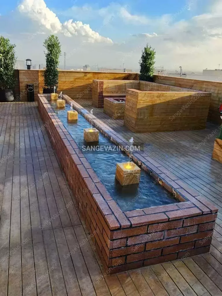 Rooftop fountain