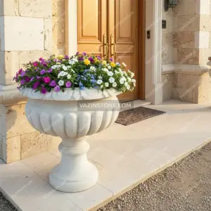 Jasmin flower pot in an entrance