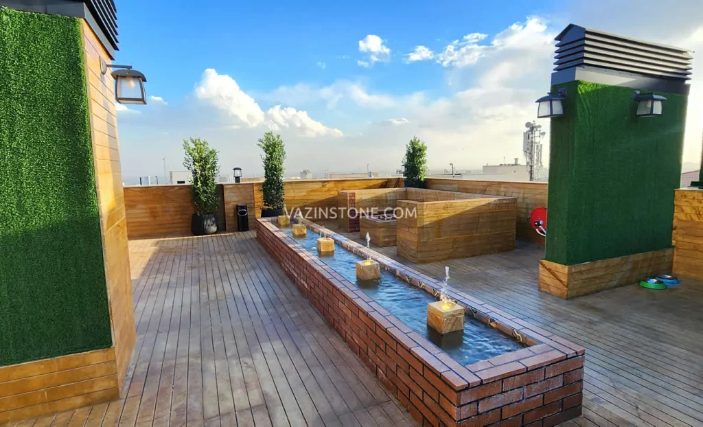 Fountain In Roof garden