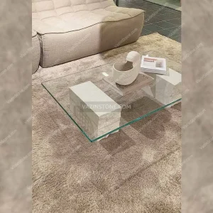 Cubic stone coffee table