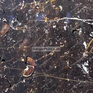 Golden black marble texture