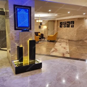Sahand stone fountain in the lobby