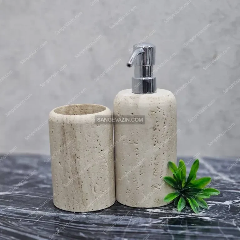 Aila stone liquid soap dispenser without soap holder