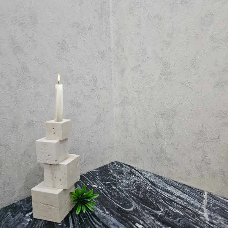 Alaleh stone candlestick on the stone table