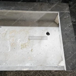 Drilling stone fountain