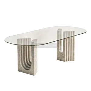 Ayda stone dining table