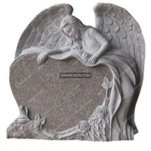 Tombstone with an angel design