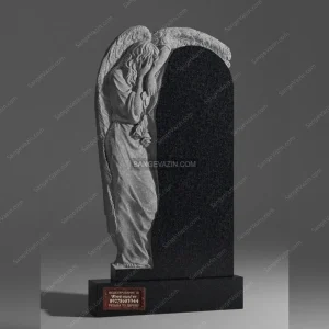 Tombstone with an angel design