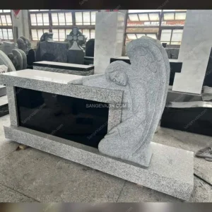 Tombstone with an angel design
