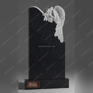 Tombstone with an angel design