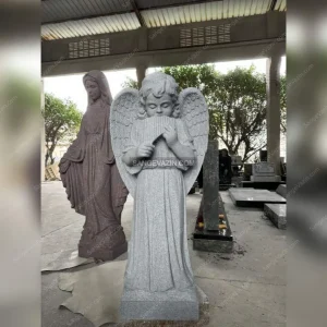 Tombstone with an angel design