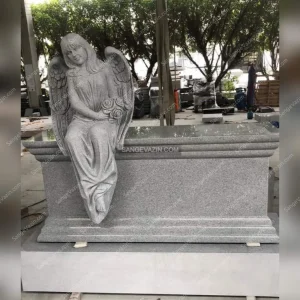 Tombstone with an angel design