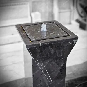 Pandora stone fountain closeup