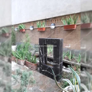 Siamak stone fountain in the yard