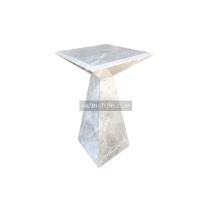 Gray Tiyara stone side table