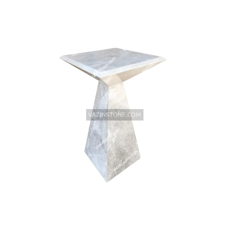 Gray Tiyara stone side table