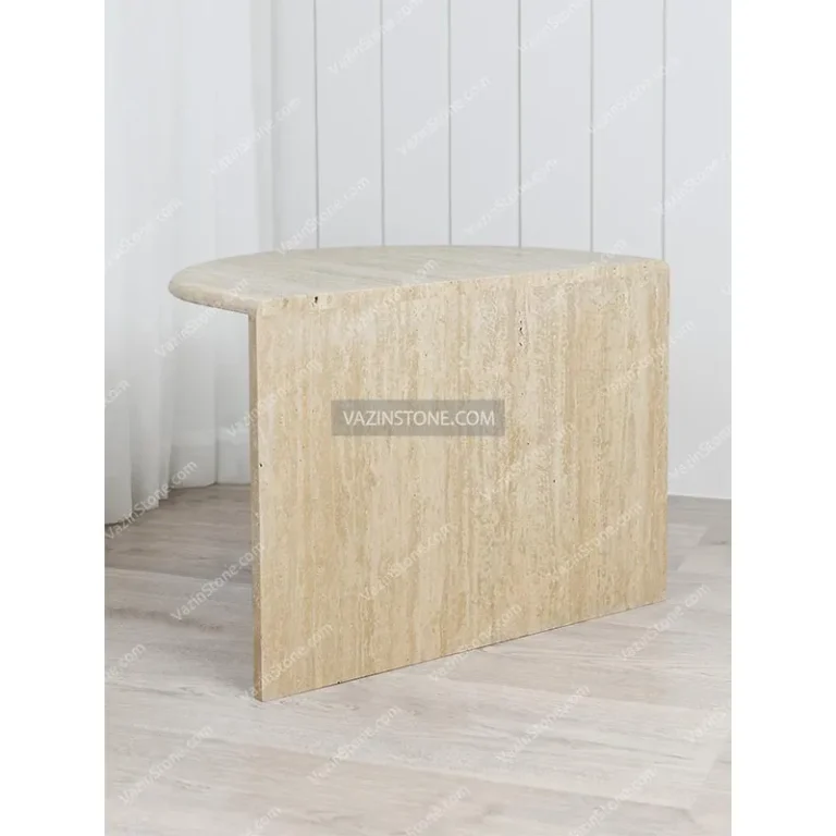 Parto stone side table from the back
