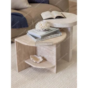 Parto stone side table in decoration