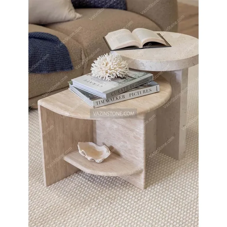 Parto stone side table in decoration