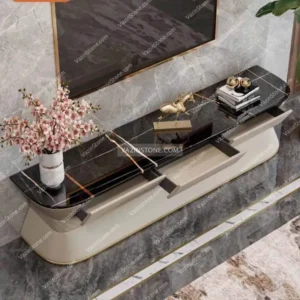 Stone top TV unit