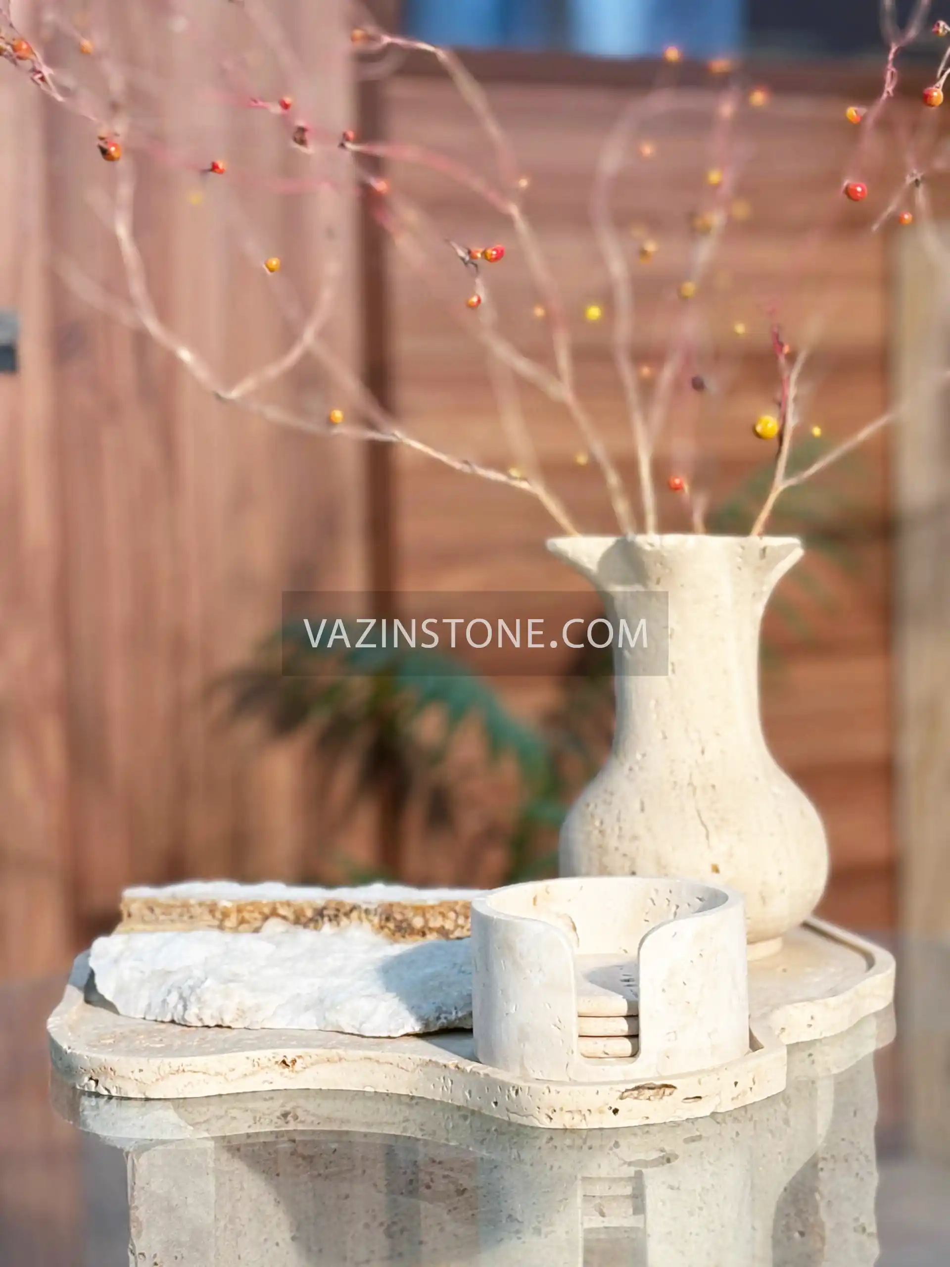 Wheat stone flower pot