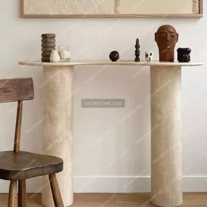 Fall stone table at home